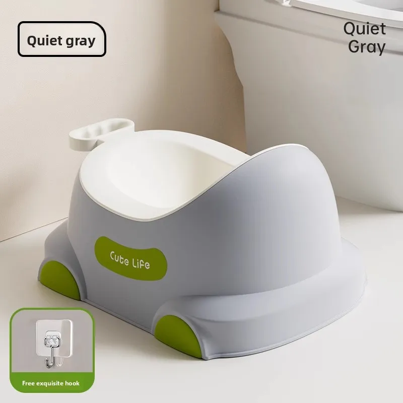 男の子用壁掛けトイレトレーニングトイレ、2-in-1立ち式小便器、防滴、お手入れ簡単、省スペーストイレヘルパー