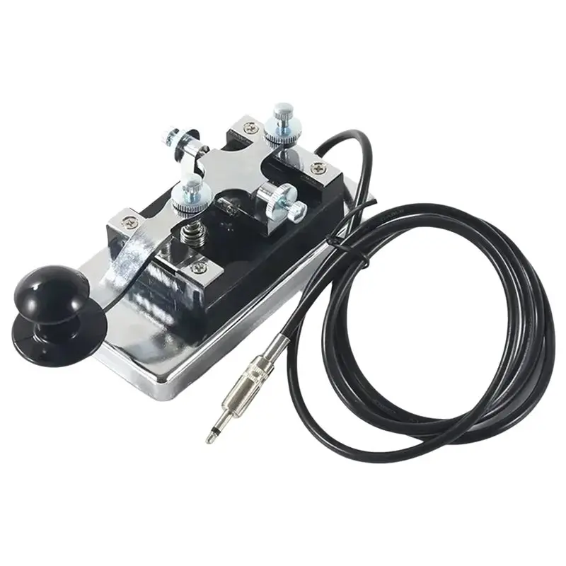 Happy New- Heavy-Duty Shortwave Communication Tool 3.5Mm K4 Telegraph Key For Morse Code Accessory