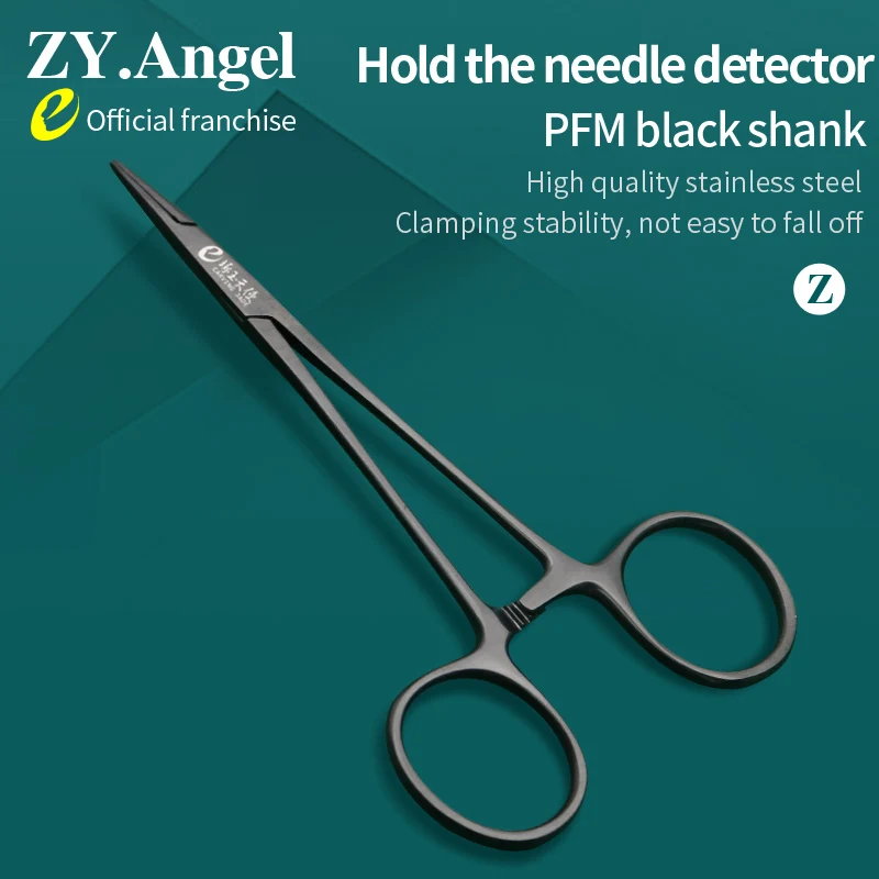 Medical Beauty Instruments Porcelain Black Needle Holding Forceps Fine Micro Plastic Surgery Ophthalmic Surgical Instruments