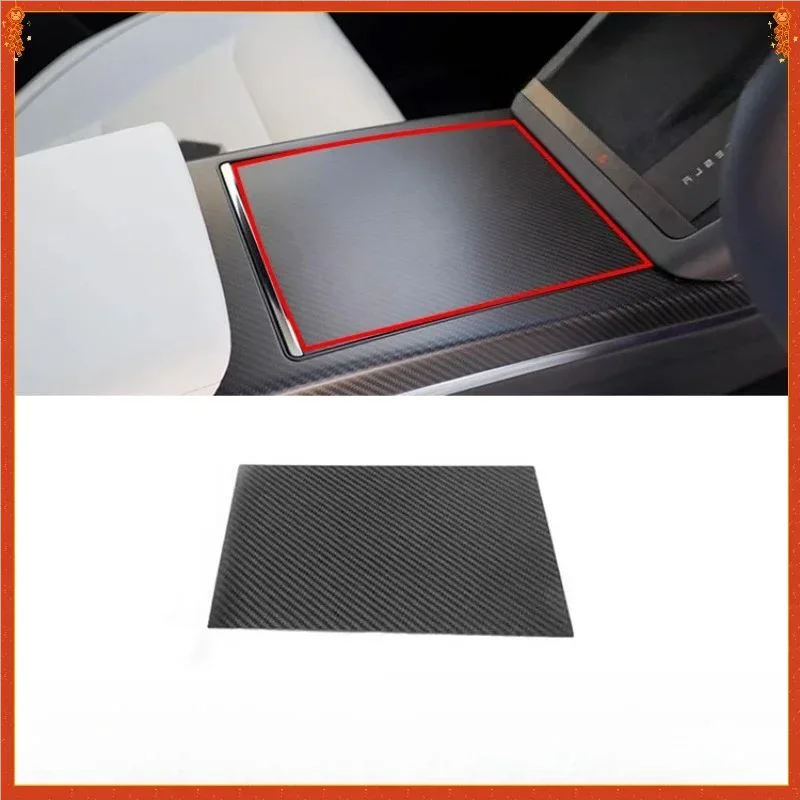 

For Tesla Model X/S Real Carbon Fiber Interior Modification Central Control Storage Box Panel Decoration Accessories