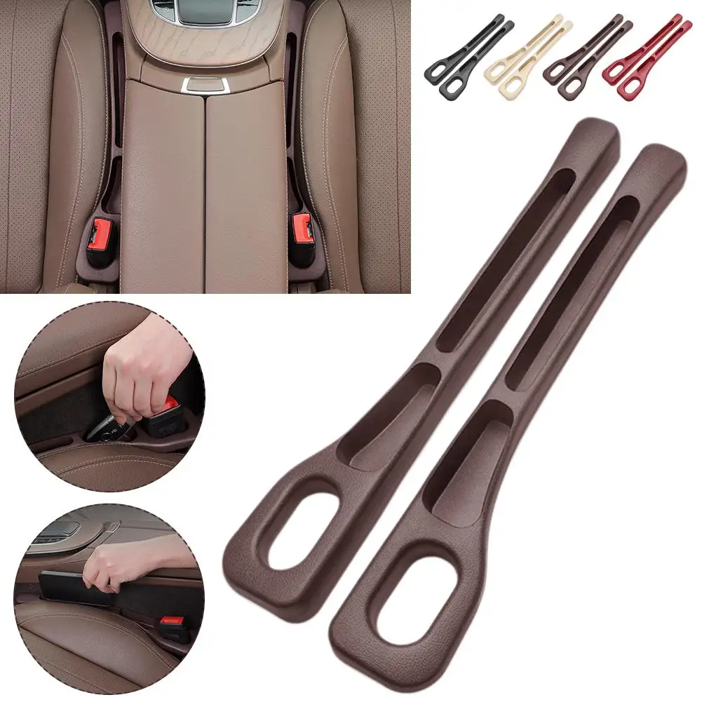 2Pcs Car Seat Gap Filler Seat Crevice Storage Box Bag Between Seats Console Organizer Decoration Interior Auto Accessories