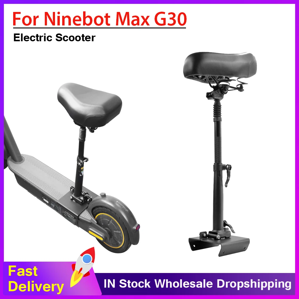 New Cushion Chair Seat Adjustable Folding Saddle for Segway Ninebot Max G30 Electric Scooter Accessories Soft Butt Chair Parts