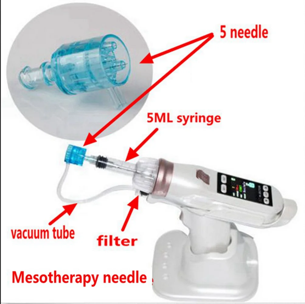 EZ Mesogun Needle Cartridges 5/9 Pin Disposable Injection pinhead For Meso Gun Negative Pressure Cartridge Needle Tip