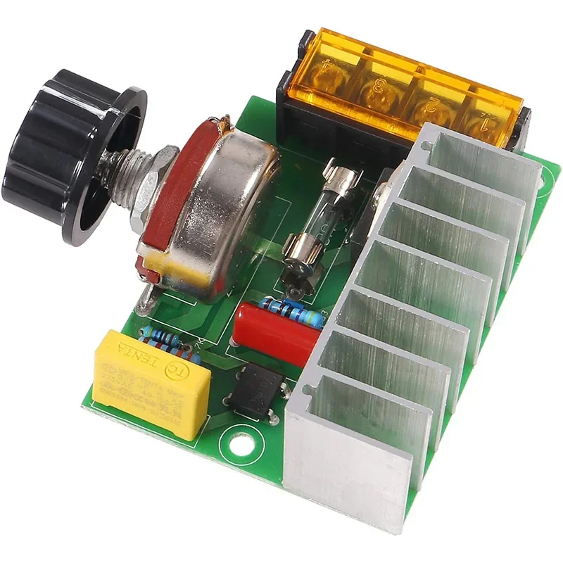 4000W 220V AC SCR regulator napięcia ściemniacz regulator prędkości silnika elektrycznego elektroniczny regulator napięcia ściemniacz regulator termostatu — zdjęcie produktu 5