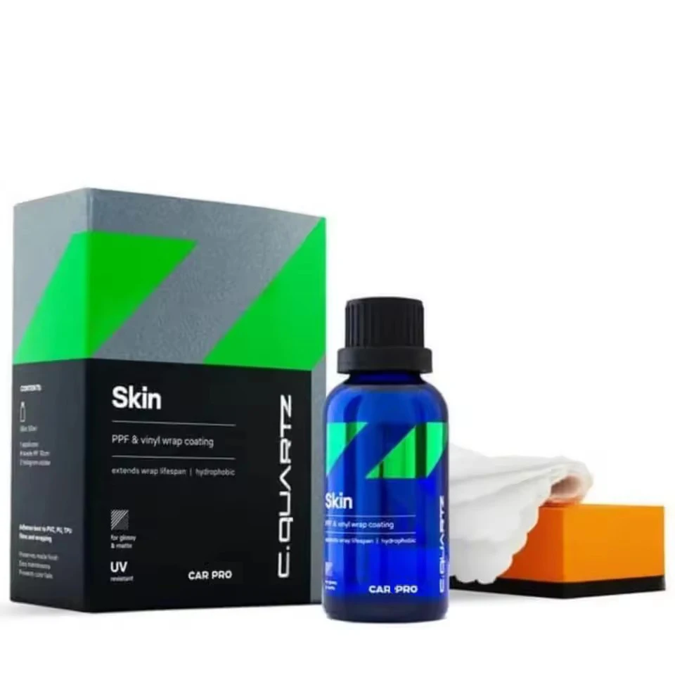 

CAR PRO CQUARTZ Skin 50Ml PPF Vinyl Nano Coat UV Protection for Wrapped Vehicles with Vinyl Film UVA UVB Resistant