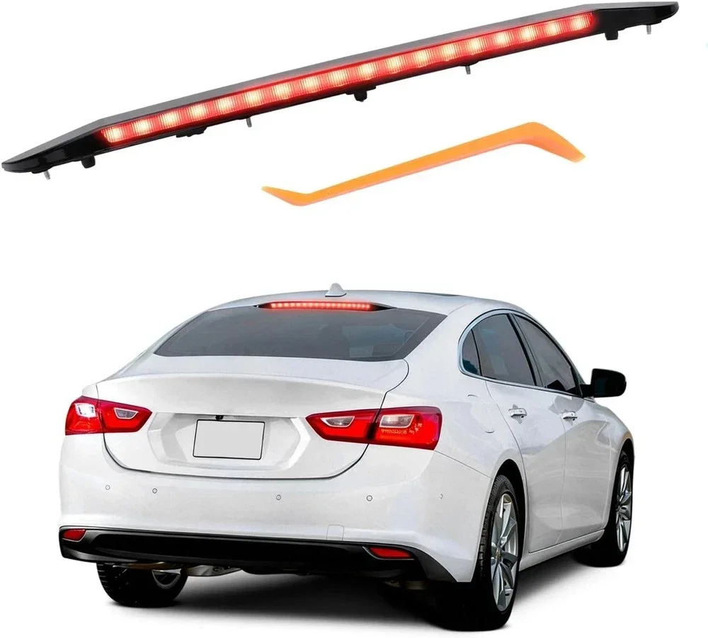 Feu Stop Arrière Supérieur à LED Noir pour Chevrolet Malibu 2016-2025, Référence 42795725