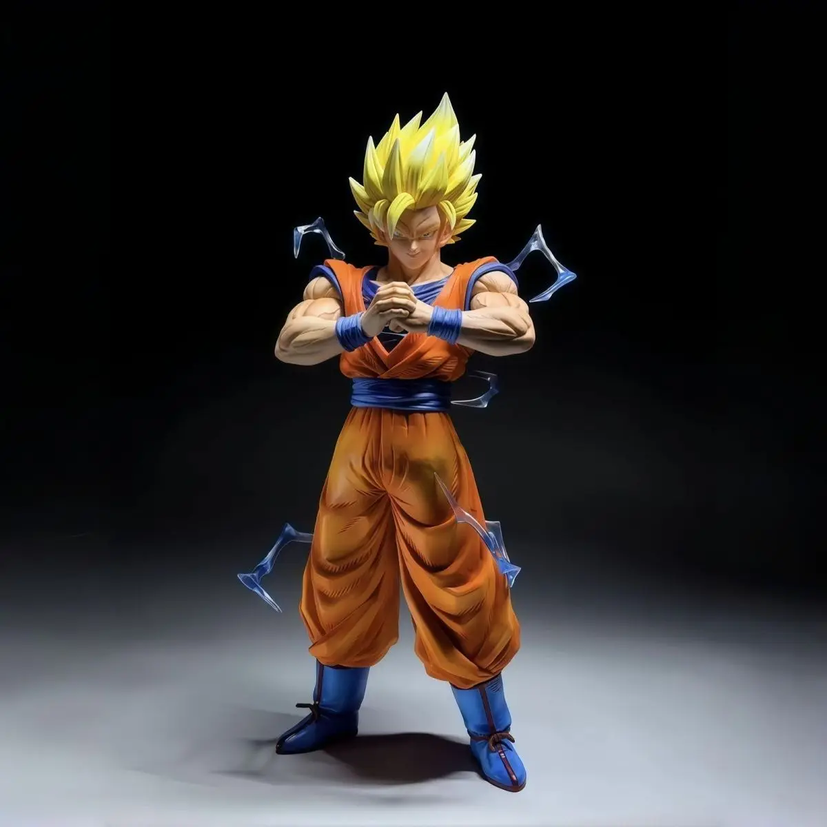 Dragon Ball Super Saiyan 2 Goku GK Figure Statue Model, SSJ2 Anime Collectible Desktop Ornament Gift view 4