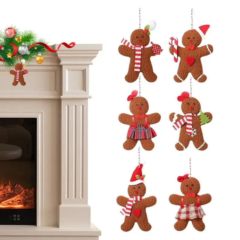 

Gingerbread Christmas Tree Decorations Cut Gingerbread Decor Christmas Tree Decor Creative Christmas Decorations Home Ornaments