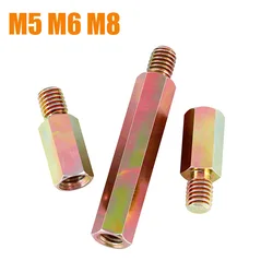 M5 M6 M8 Carbon Steel Standoff Male Female Hex Board Spacing Screw Column Pillars Spacers Bolt PCB Support