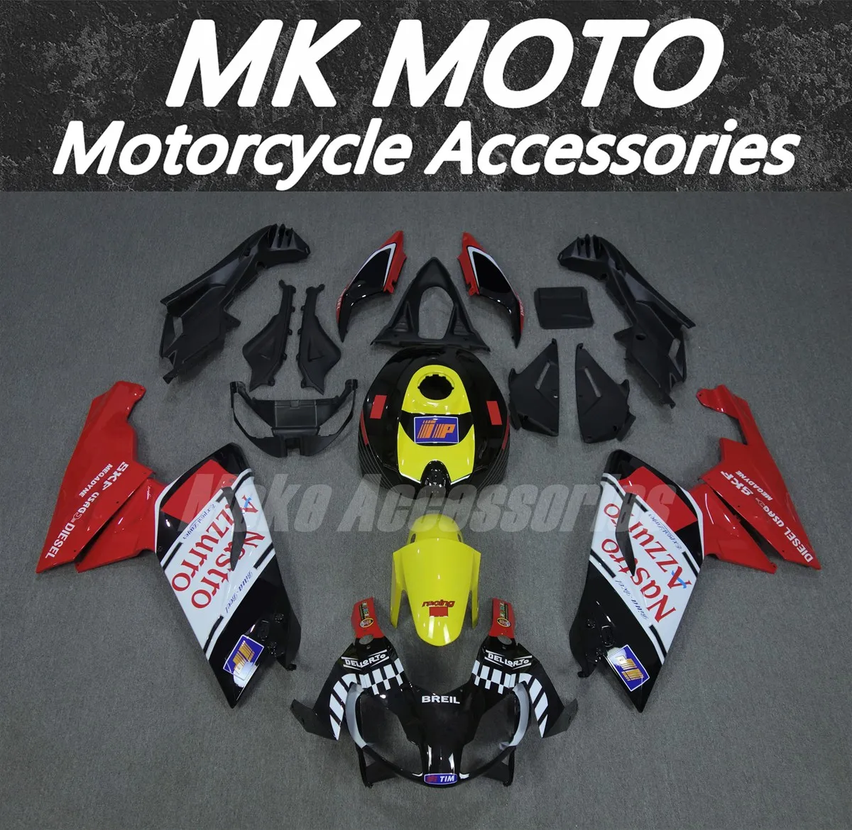 

Motorcycle Fairings Kit Fitfor Aprilia Rs125 2006 2007 2008 2009 2010 2011 Bodywork Set Abs Injection New Red White Yellow