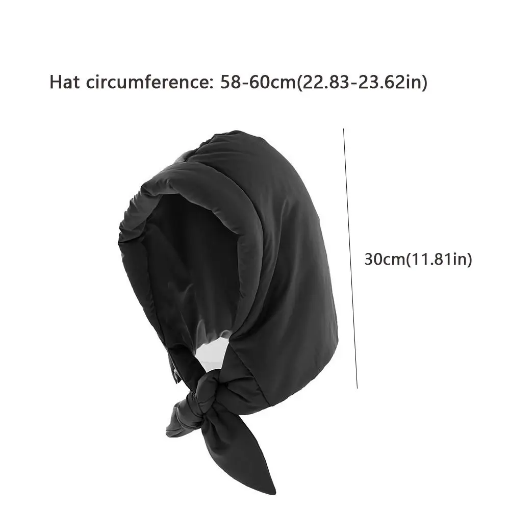 سميكة الشتاء الحجاب يندبروف نفخة تصميم مثلث وشاح طارد المياه التعادل هود أسفل القطن وشاح ملابس الشارع