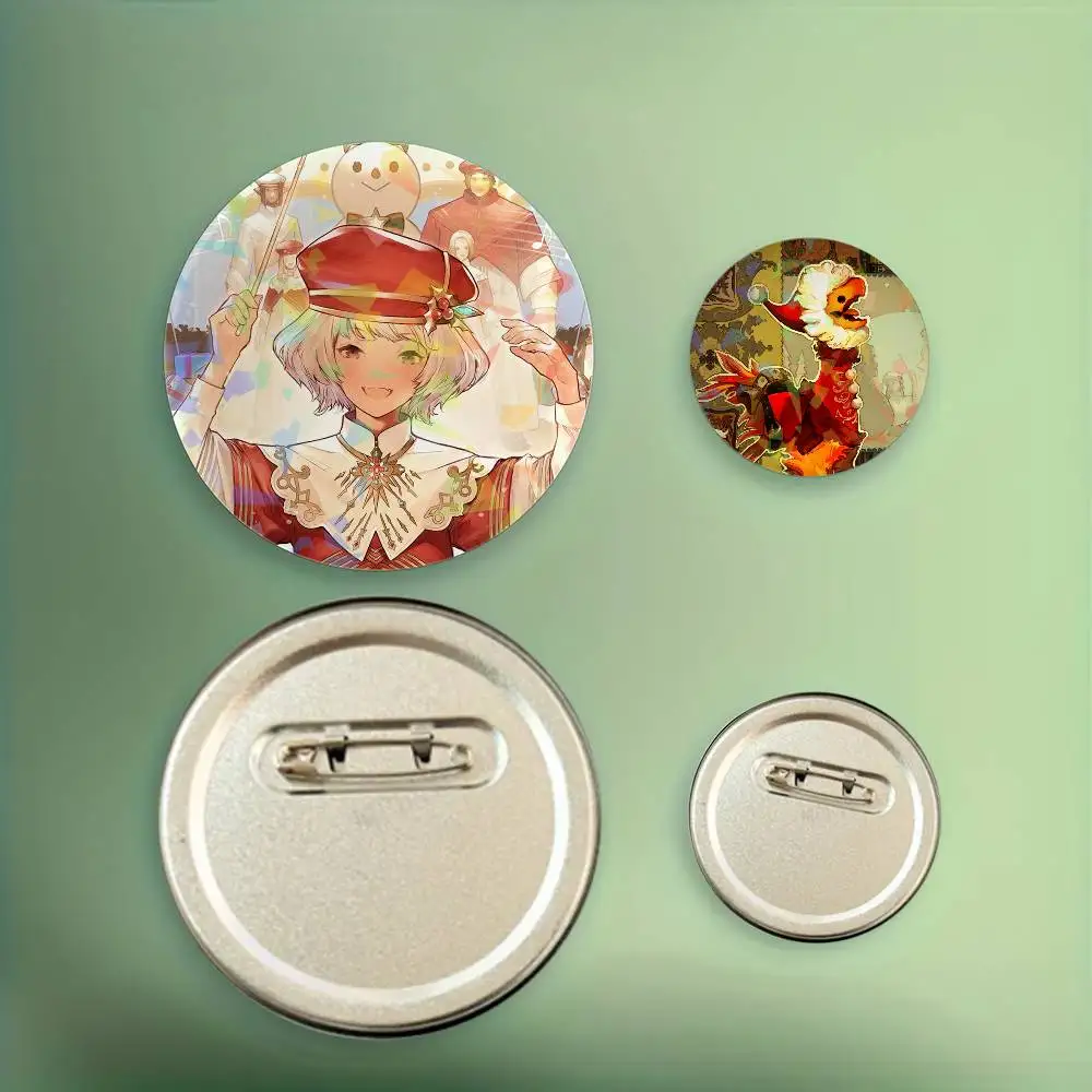 لعبة احتفال ضوء النجوم FF14 شارات دائرية شارة ليزر بروش ملحقات حقيبة الظهر #4