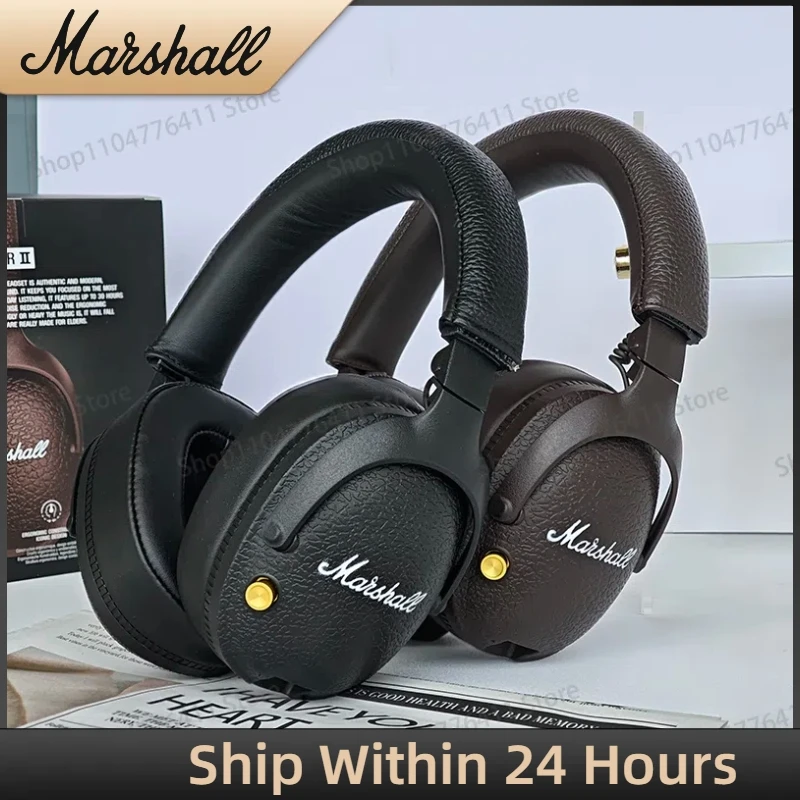 Nouveau MARSHALL MONITOR II casque pliable sans fil Bluetooth basse réduction Active du bruit écouteurs rétro musique casque de jeu Nouveau MARSHALL MONITOR II casque pliable sans fil Bluetooth basse réduction Active du bruit écouteurs rétro musique casque de jeu