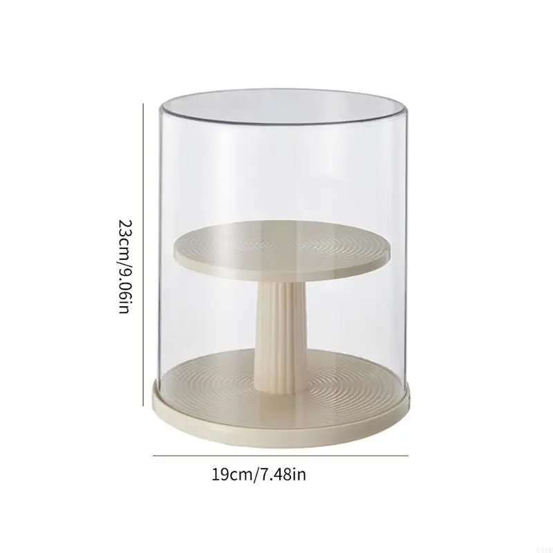 

Dustproof Anime Figure Showcase Rack with 360 Rotation Blind Box Storage Case