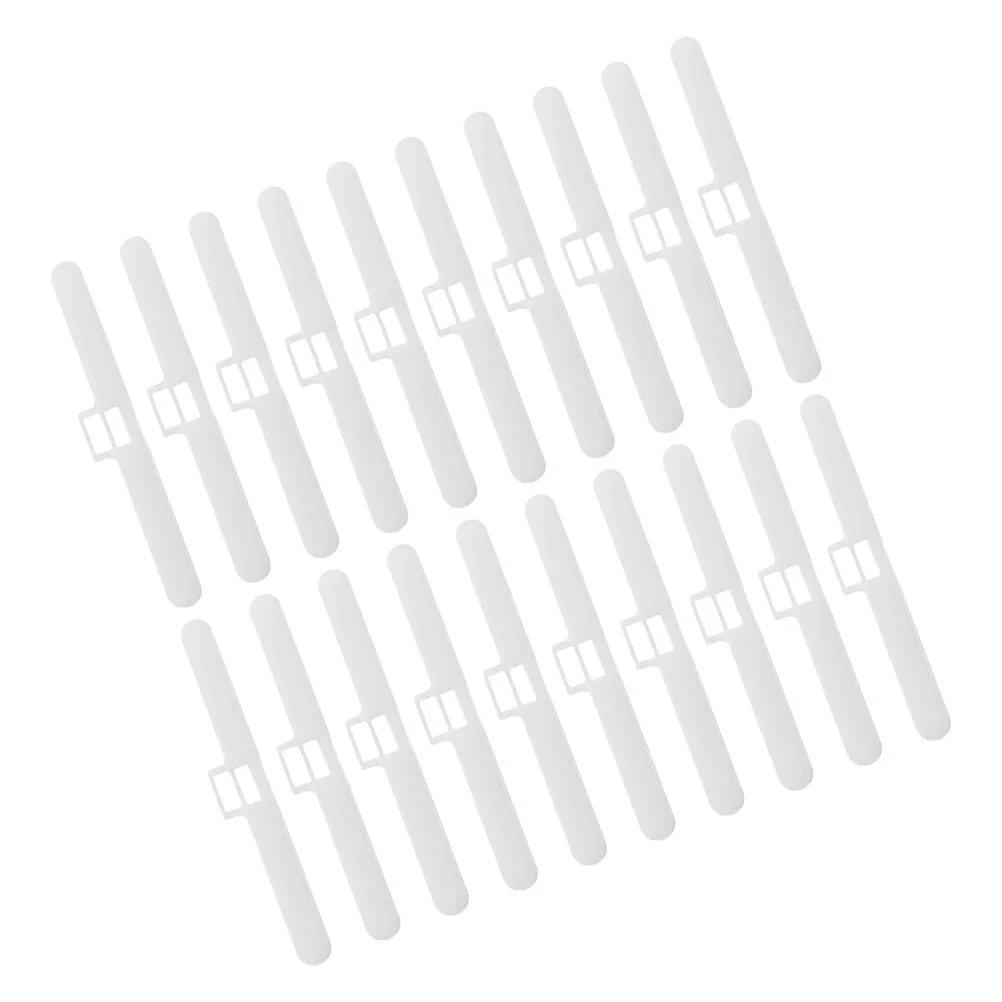 

20pcs Vertical Blind Slats Replacement Holders Plastic Hangers For Home Office Bathroom Easy Fixing Double Hole Top