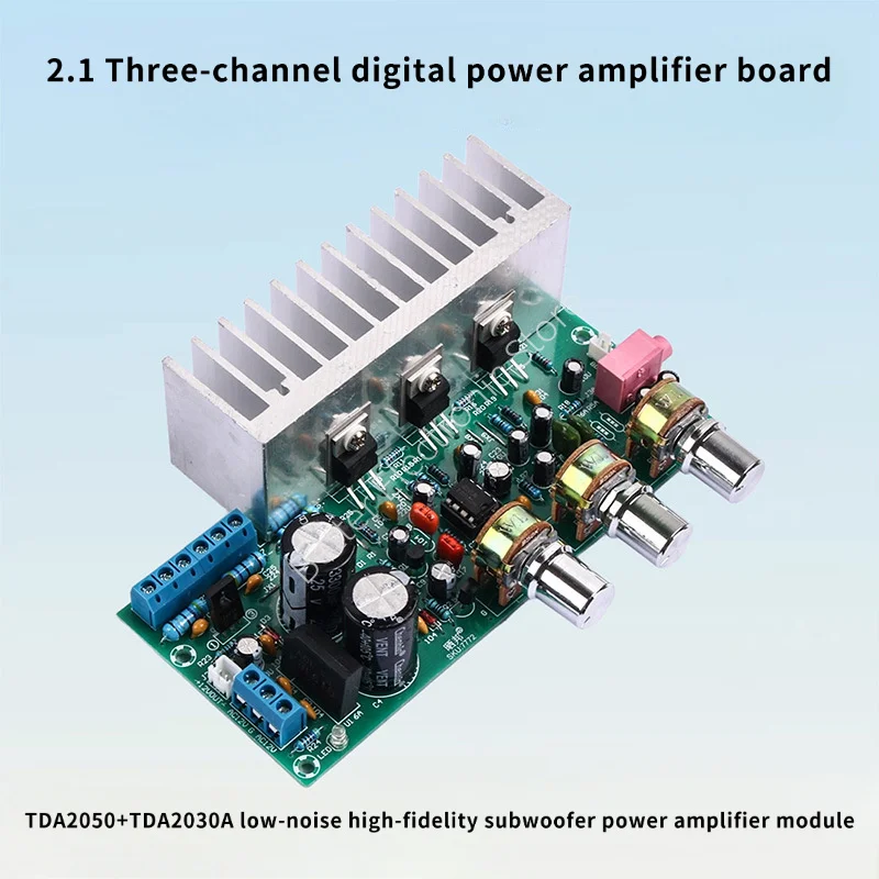TDA2050+TDA2030 2.1-channel super subwoofer power amplifier board，high fidelity finished board