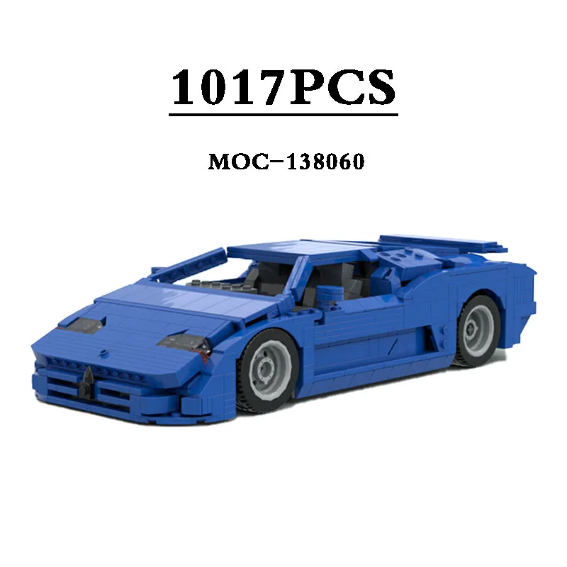 

MOC-138060 Building Block EB110 Compatible Racing Car Toy Car Sports Car Stitching Model 1017PCS Kids Christmas Toys Gifts