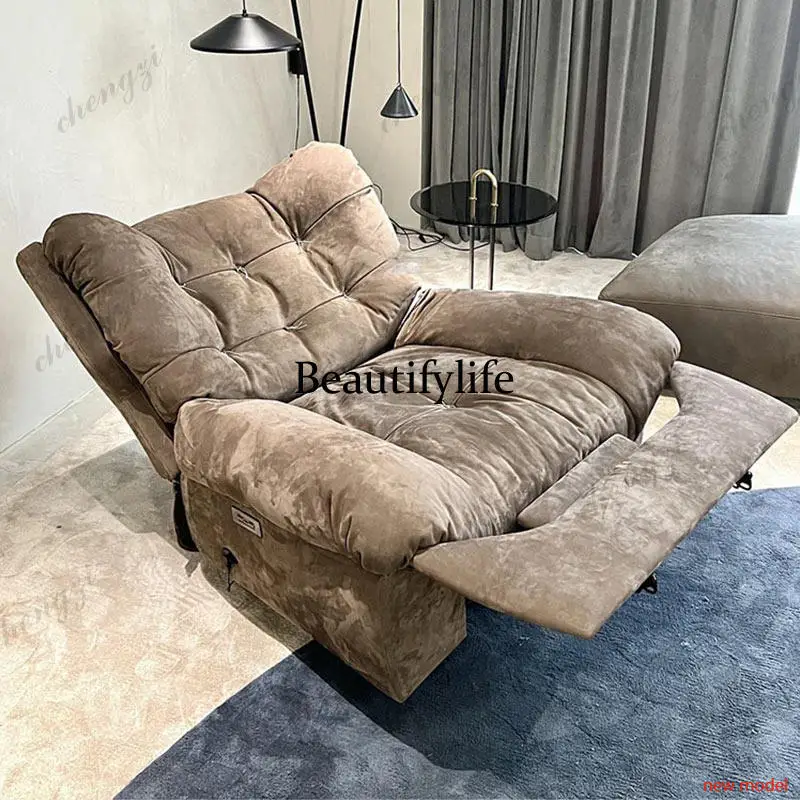 Luxury Gray Electric Recliner Sofas China Cheap Quality Nordic Living Room Sofas Single Modern Divano Soggiorno FurnitureDD182