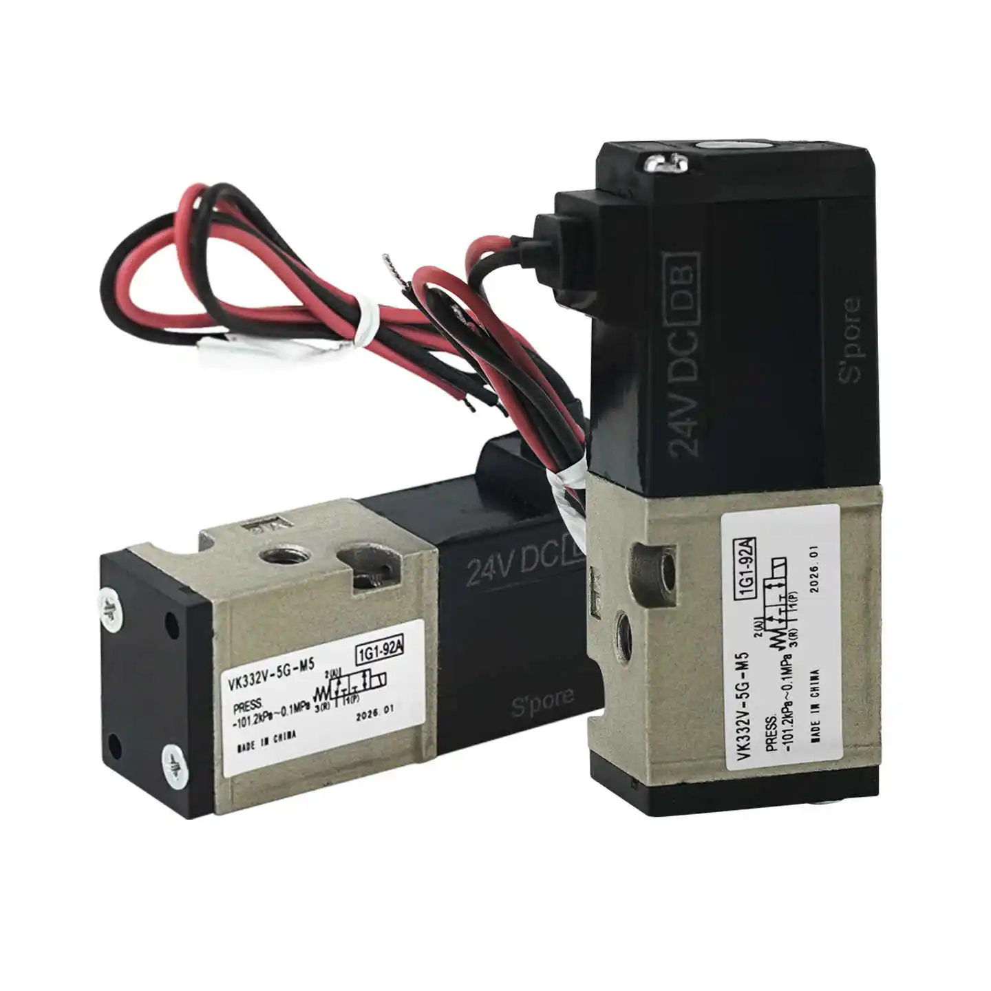

Pneumatic Solenoid Valve VK332-5G-M5/01 2-Position 3-Way 24VDC Vacuum High-Frequency VK332V-5G-M5/01