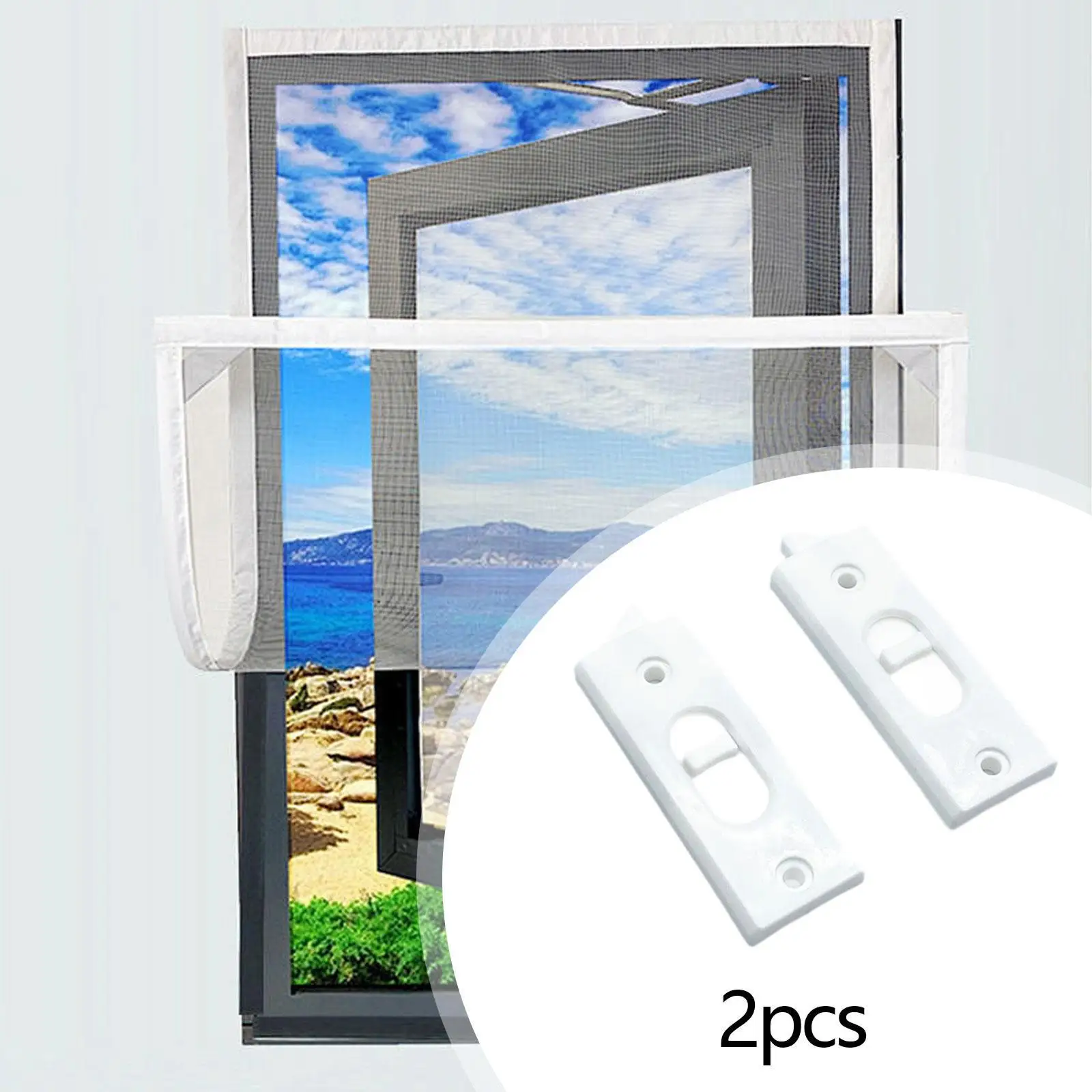 4Pcs Snap in Tilt Latch for Home Replacement Plastic Construction Reversible Window Parts Easy to Install Window Tilt Latch