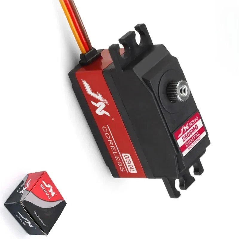 

1pcs new Original JX PDI-2506MG 25g Servo, 4.8-6V 5.3-6.6kg/cm Torque 0.09-0.11s Digital Coreless for RC 450 500 Helicopter