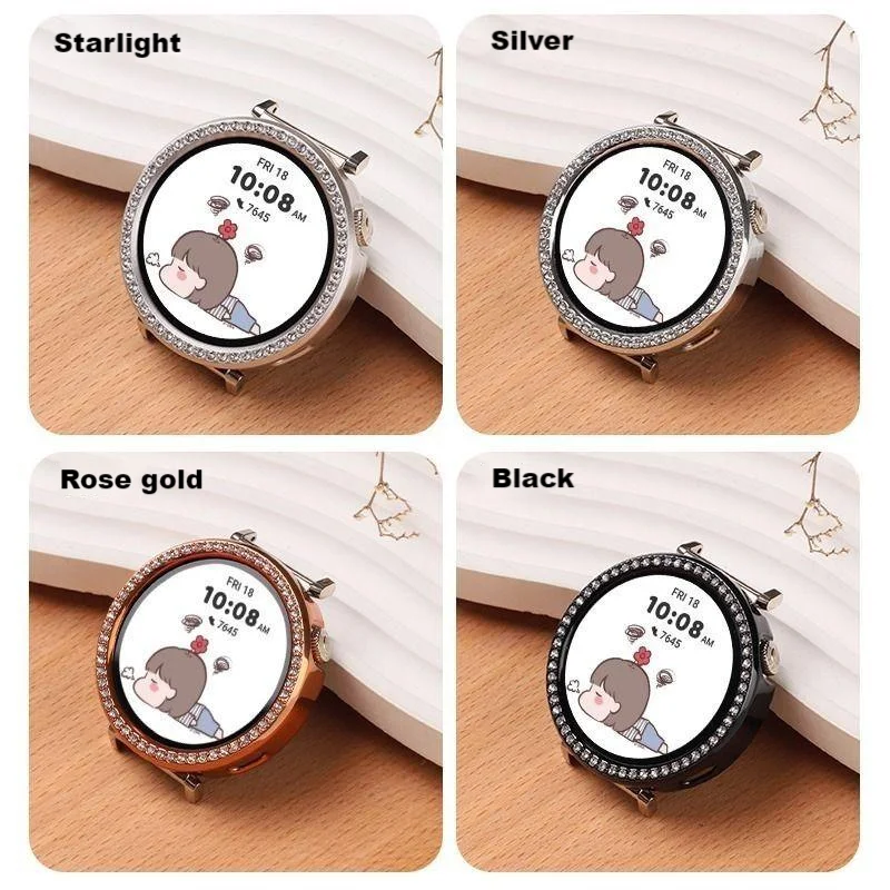 Diamond Setting Shell for Huawei Watch GT5 41mm Huawei Watch GT4 41mm Watch Case for Huawei Watch GT 5 Pro 42mm Case Cover