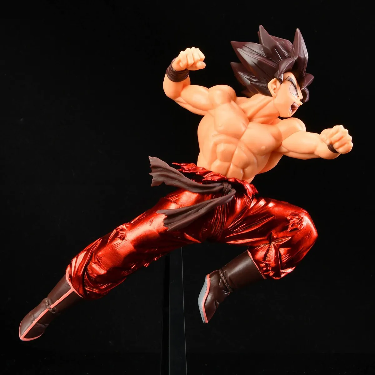 Figura de acción de Dragon Ball Z, modelo de juguete de PVC de 22CM, Son Goku, sangre de Saiyans, Special X Kaiouken Fighting Pose, regalo