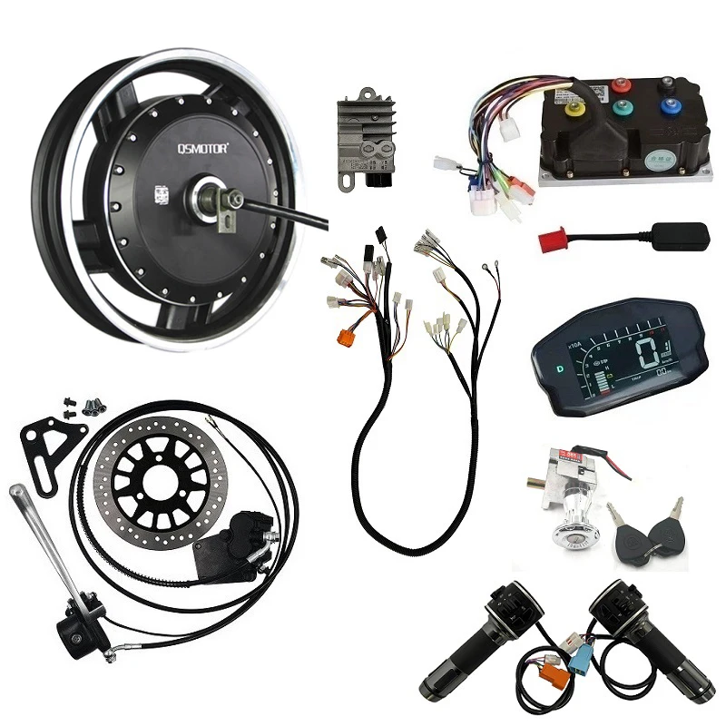 QS 273 17inch 3000W 72V Hub Motor Conversion Kits for Electric Motorcycle