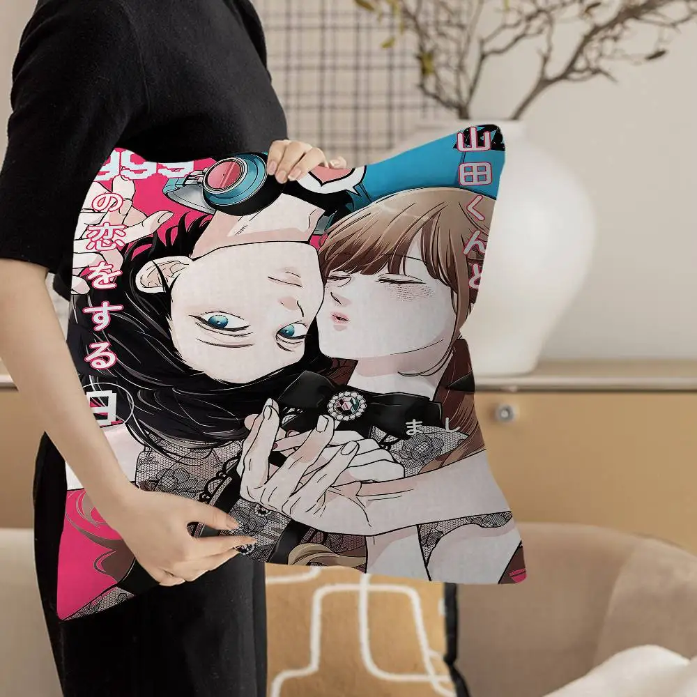 أنيمي قصة حبتي مع يامادا كون في Lv999 وسادة غطاء الوسادة المخدة غرفة المعيشة أريكة ديكور المنزل حسب الطلب
