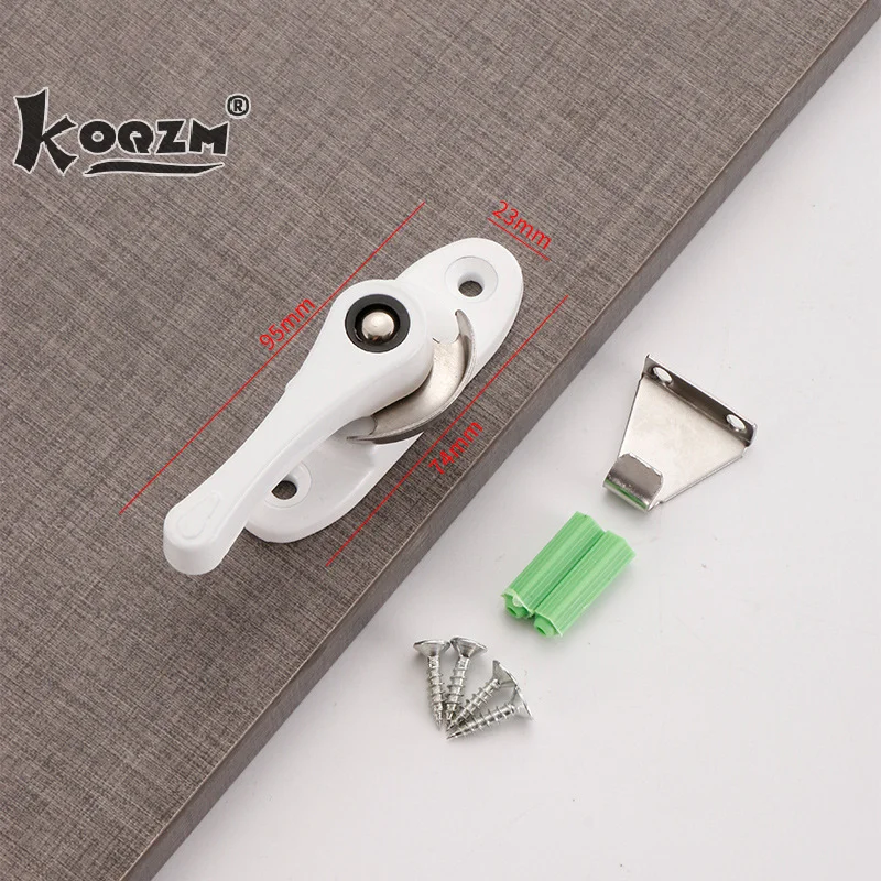 

New Stainless Steel Universal Crescent Lock With Hook Aluminum Doors And Windows Hook Lock Child Safety Window Lock Buckle