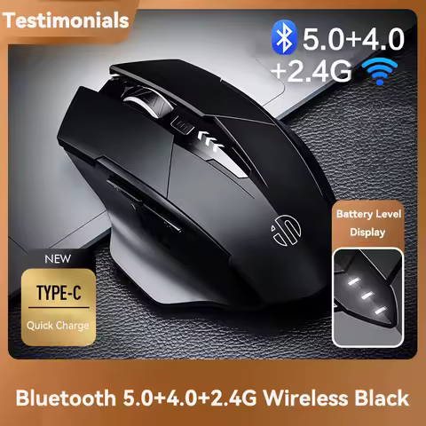 Bluetooth Rechargeable Wireless or 2.4G PM6 Wireless Mouse Office Mute Support PC Laptop Tablet Gamer Mouse For Computer