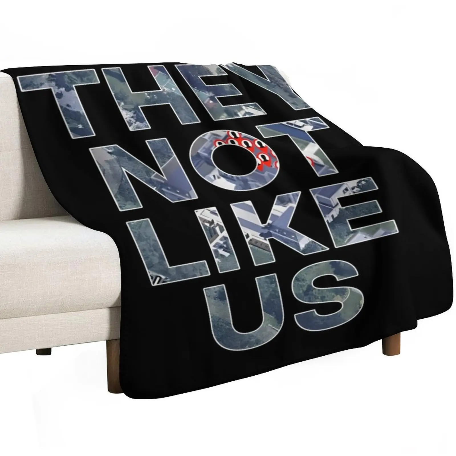They not like us - Kendrick Lamar Throw Blanket Summer Bed linens Luxury Brand Camping For Baby Thermal Blankets