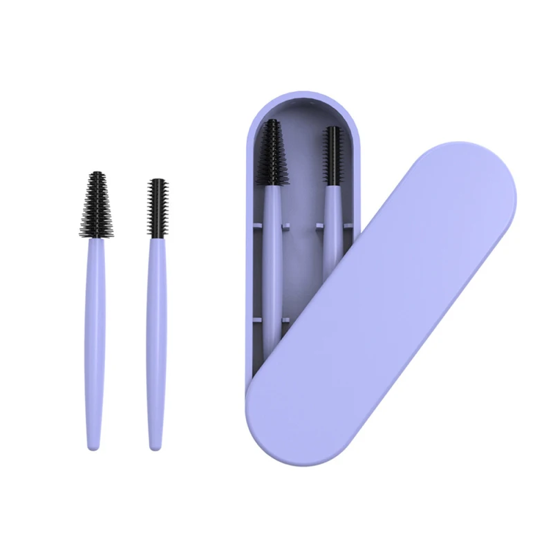 Eyelash Brush Mascara Wands Microbrush Eyelash Extension Supplies Eyelash Make Up Brushes Reusable Silicone Eyebrow Lash Brush