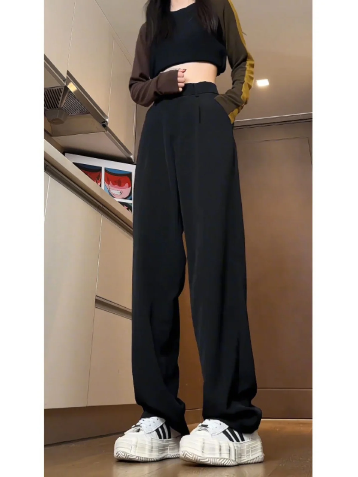 

Мужские летние брюки Neapolitan Italian Sle с высокой талией, удлиненные, из ледяного шелка, прямые, повседневные, костюмные, молодежные, Vitali Sle