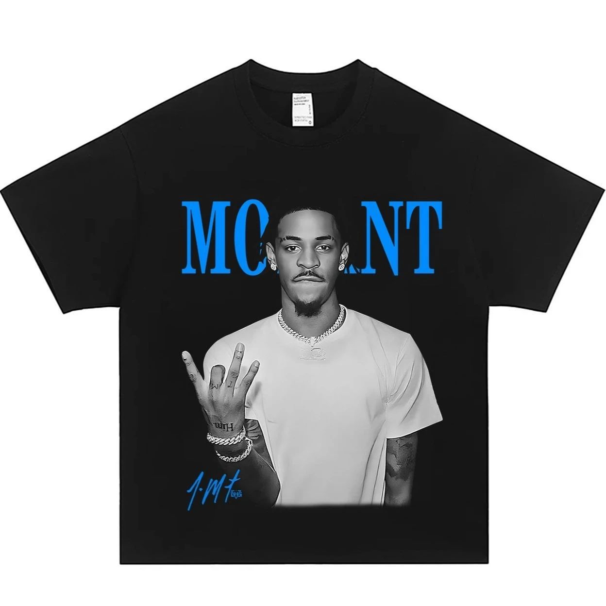 Printed T-shirt for Men, Made of Pure Cotton, with Thick and Loose Fit Suitable for Summer Sports and Casual Wear, Hip-hop Trend