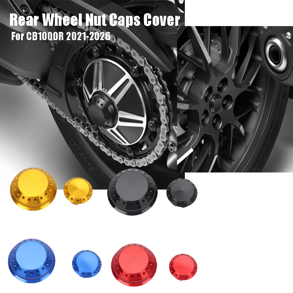 For Honda CB1000R 2021-2026 CNC ALuminum Accessories Rear Wheel Hub Cap Cover Decorative Nut Caps Kit