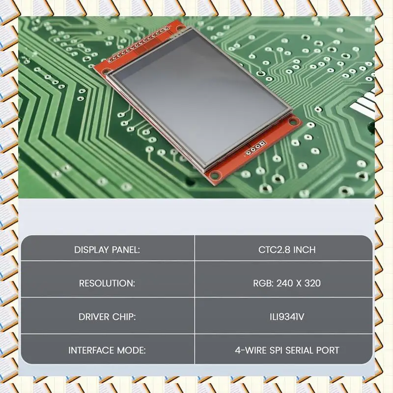 A14M 240X320 SPI LCD Display Module SPI Serial Port 51 Drive ILI9341V LCD Serial Port Module STM32 Drive Display
