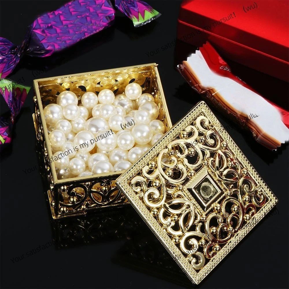 Vintage souvenir wedding trinkets storage box, jewelry storage plastic transparent