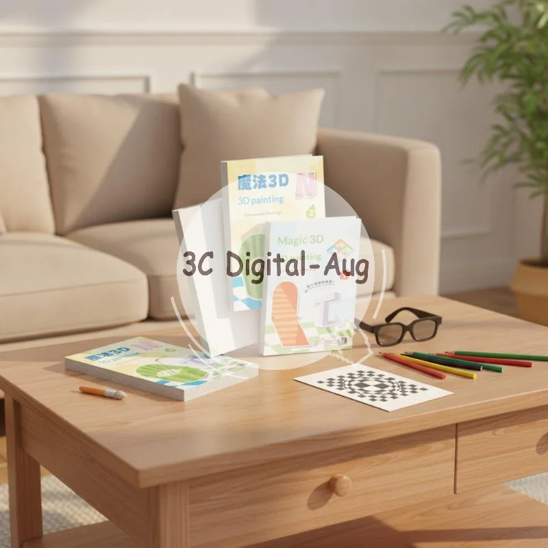 Carnet de dessin et de gribouillage éducatif 3D stéréo pour enfants, livre de graffiti amusant pour un jeu interactif parent-enfant en famille