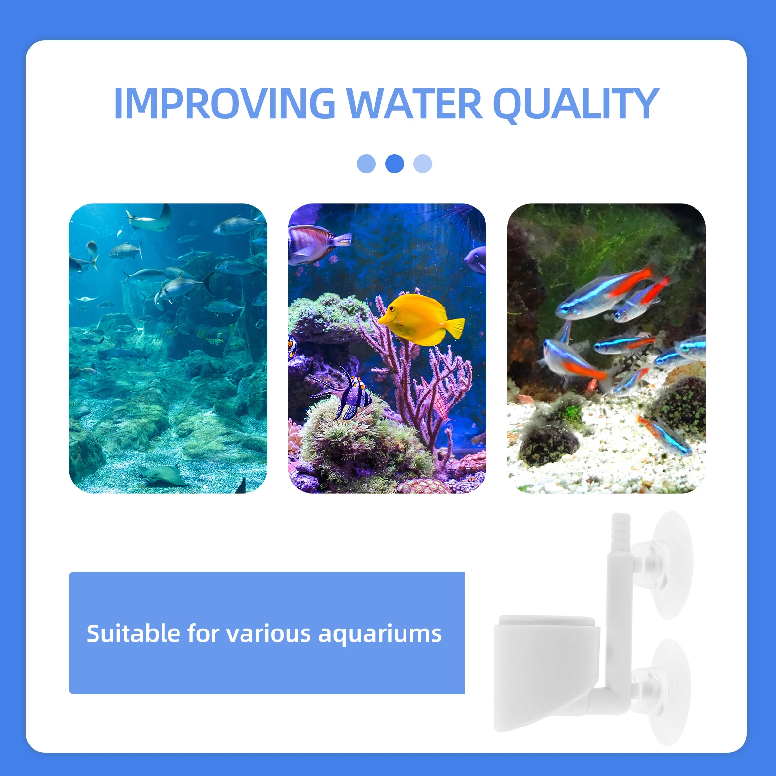 

Aquarium Air Stone Fish Tank Oxygen Diffuser Plastic Bubbler Co2 Household Diffuser For Shrimp Fish Tank Accessory High