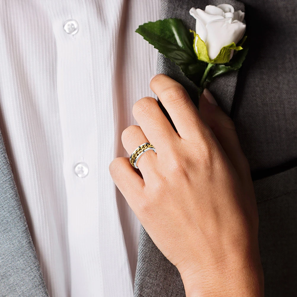 

Transit Ring Edelstahlring Schmuck Zubehor Fingerring Spinner Ringe Cool Herren Men's Jewelry