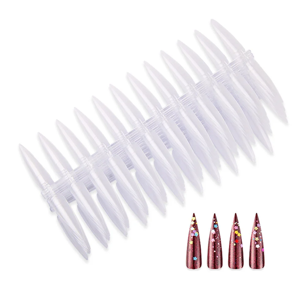 1 مجموعة 20 لوحة مسمار عرض موقف 24 شرائح دائم ليس من السهل كسر صالون الأظافر مانيكير أداة مانيكير أداة