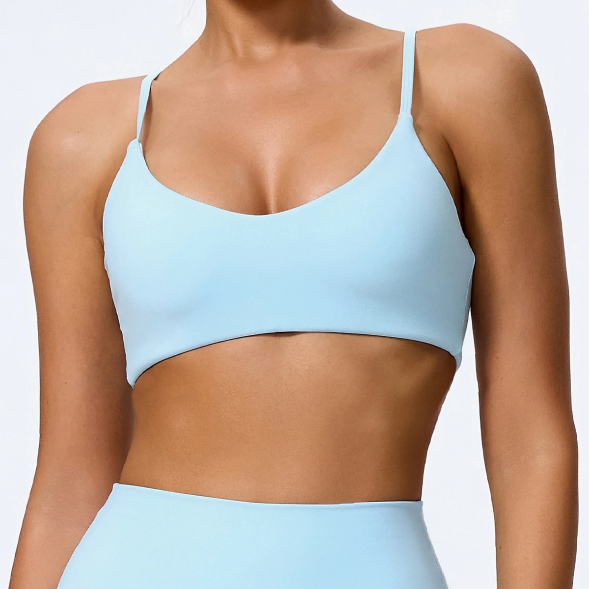 Hearuisavy Summer Super-Soft Women Quick Drying Sports Bra Breathable Gym Workout Top Fitness Underwear Push Up Running Yoga Top