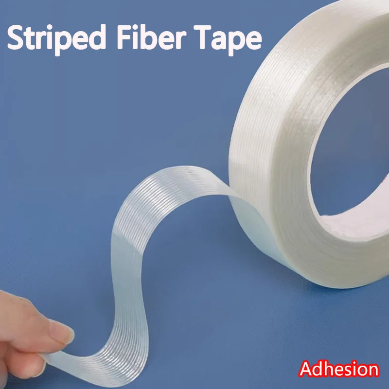 

Striped Fiber Adhesive Tape for Toys, Model Airplanes, Lithium Batteries, Home Appliances, and Refrigerators – Reinforced, Semi