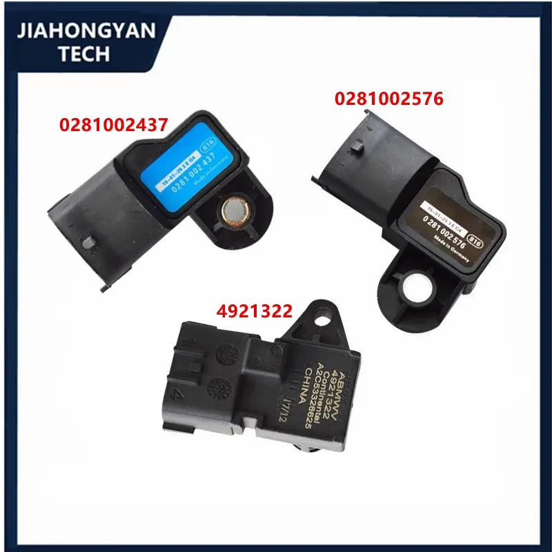 Original intake pressure sensor 0281002437 0281002576 4921322 Diesel high pressure common rail electric spray car