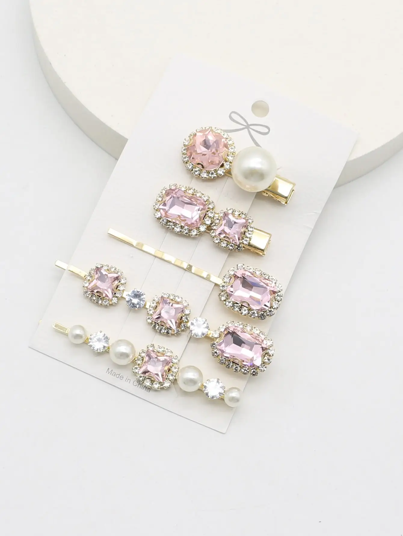 

Royal 5pcs/Set High-End Metal Hair Clips With Rhinestone Decoration Claw Clips Hair Claws Hair Barrettes, Hair Accessories, Head Accessories, Hair Accessories For Women, Hairpin, Bobby Pins,Summer,Holiday,Travel