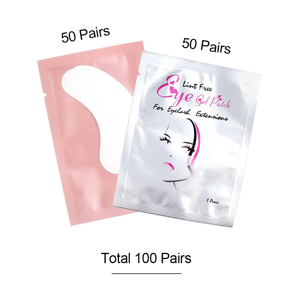 50/100pairs Wimpern Für Wimpern Extensions Augen Pads Kissen Einweg Patch Unter Wimpern Tipps Lint Kostenloser Aufkleber Wraps make-up