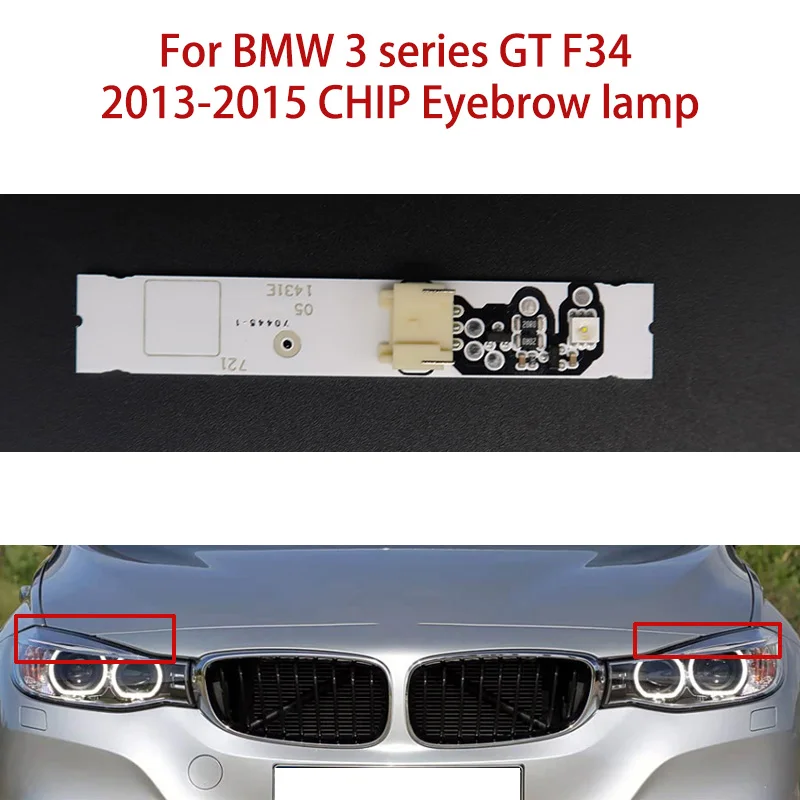 

Car Headlight Repair Parts Light Source Chip For BMW 3 Series GT F34 Car CHIP 2013-2015 White Light Angel Eye Lamp eyebrows