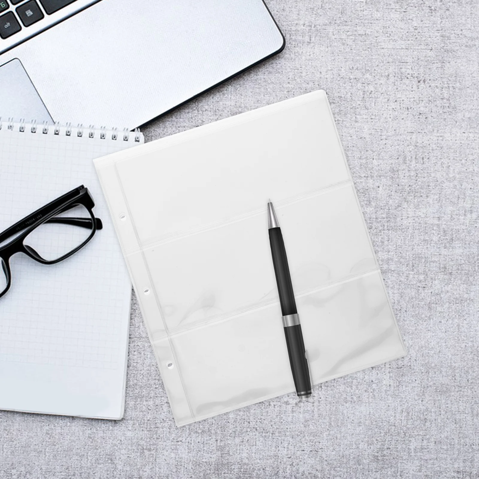 2 Packs 20 Pages Universal PVC Paper Money Holders Clear Banknote Protector Currency Collection Album Pages For Collectors Stamp