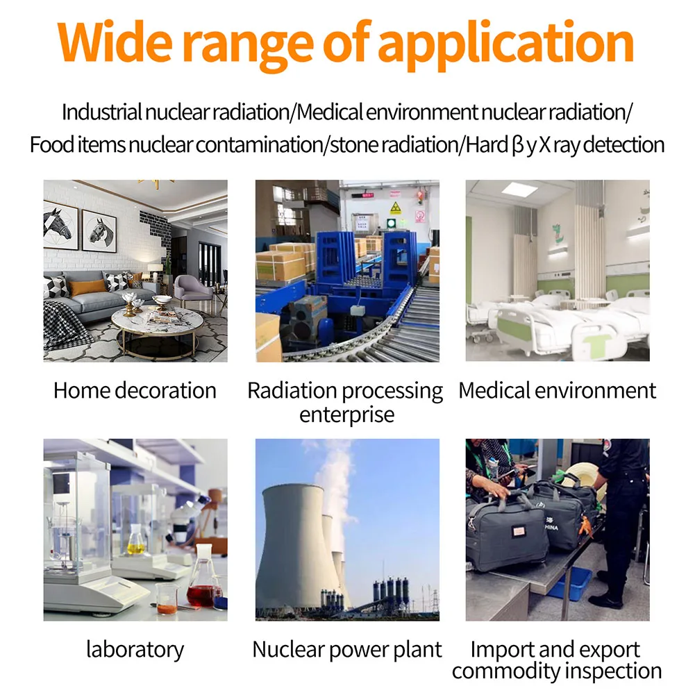 

Детектор ядерного излучения Цифровой детектор излучения Тестирование материала Высокочувствительный датчик Большой экранный дисплей